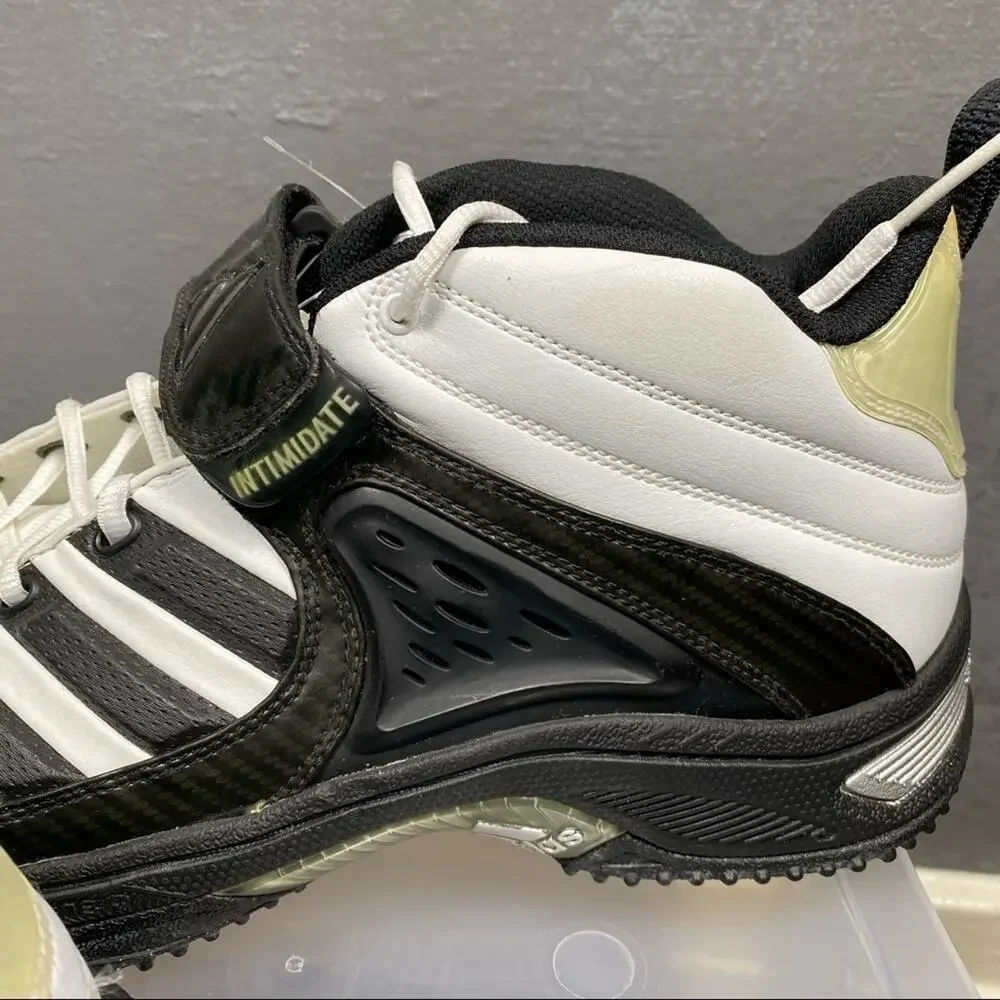 Adidas Intimidate Mid Football Cleats White/Black/Gold Men’s US 15